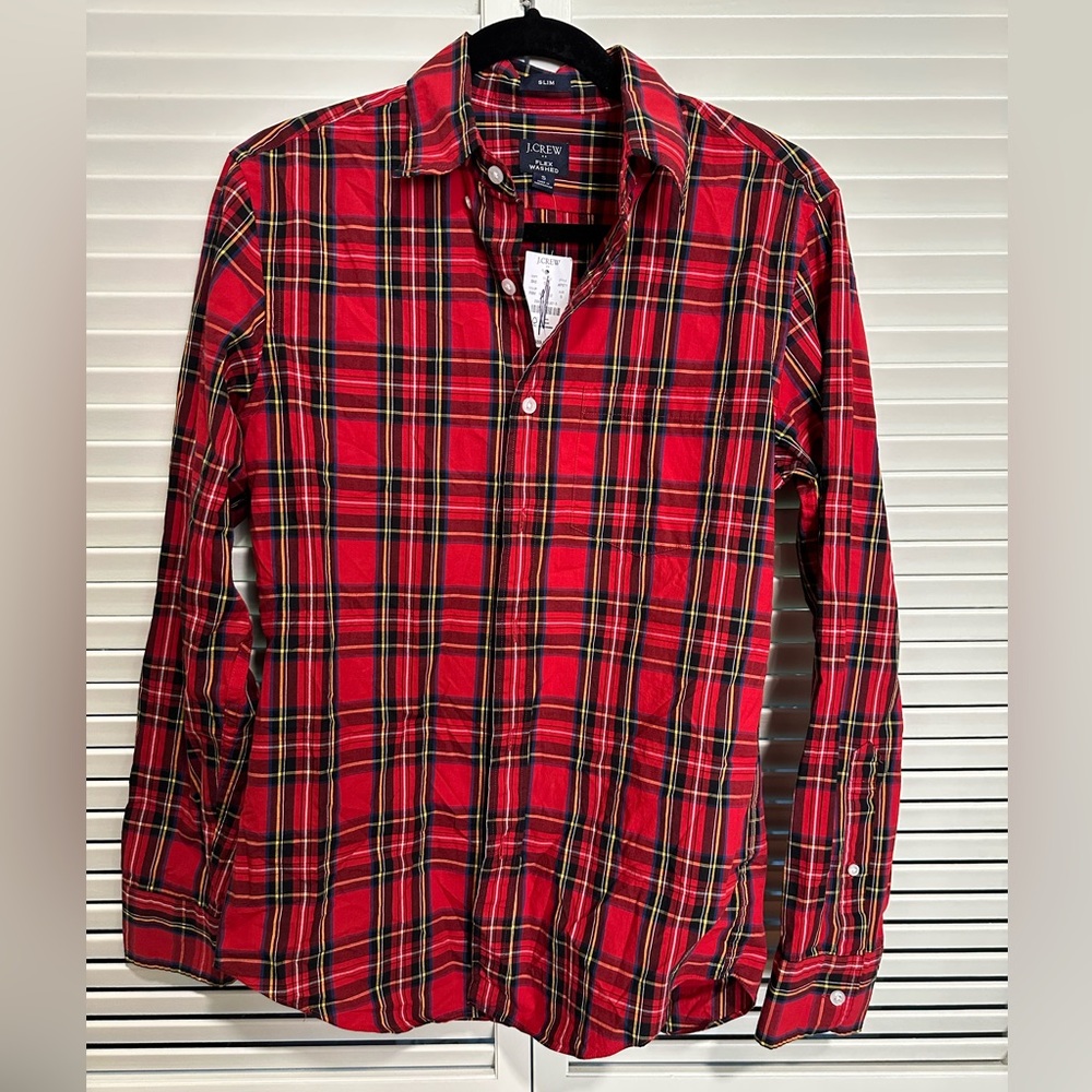 J. Crew NWT Tartan Plaid Button-Down Shirt